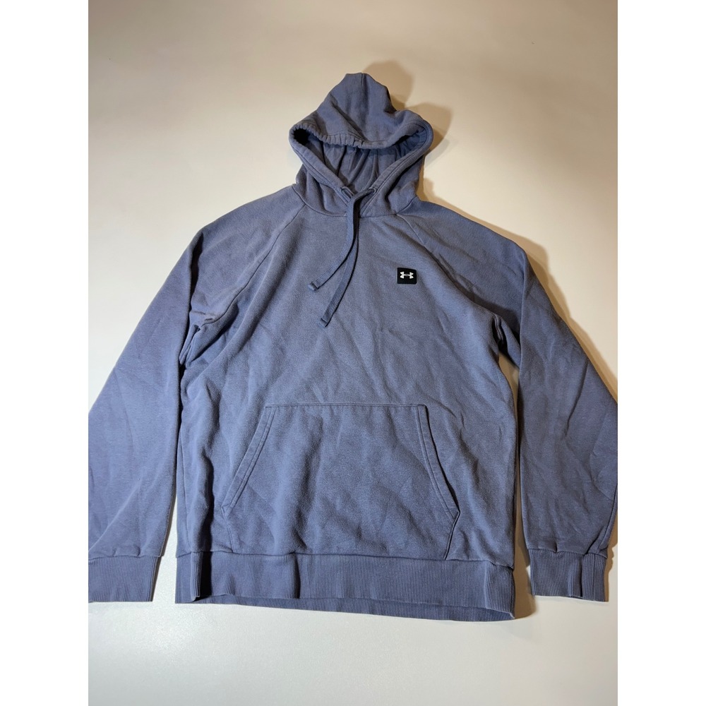 Under Armour Hoodie Men's Medium Blue Rival Fleece Pullover